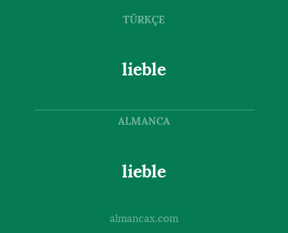 lieble - lieble