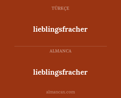 lieblingsfracher - lieblingsfracher