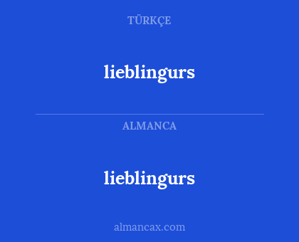 lieblingurs - lieblingurs