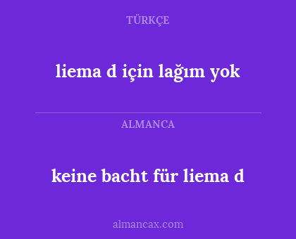 keine bacht für liema d - liema d için lağım yok