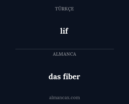 lif - das fiber