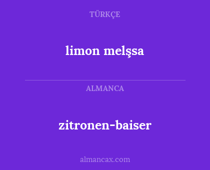 limon melşsa - zitronen-baiser