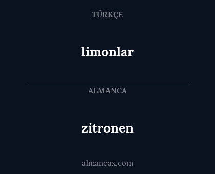 limonlar - zitronen