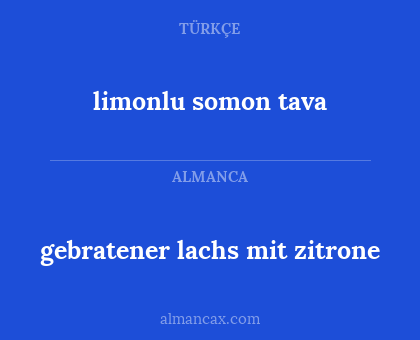 limonlu somon tava - gebratener lachs mit zitrone