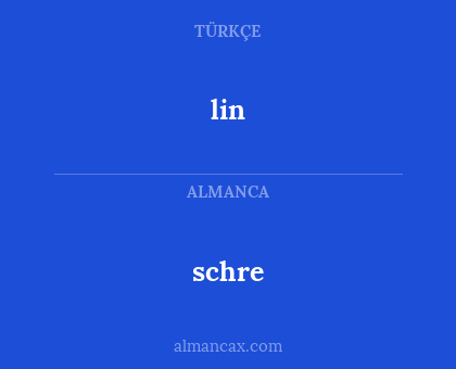 lin - schre