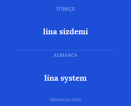 lina system - lina sizdemi