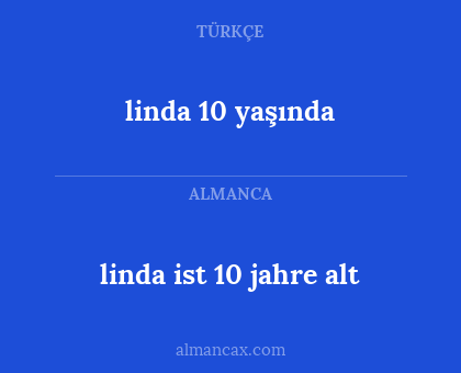 linda 10 yaşında - linda ist 10 jahre alt