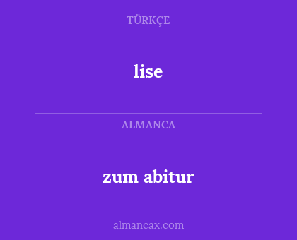 lise - zum abitur