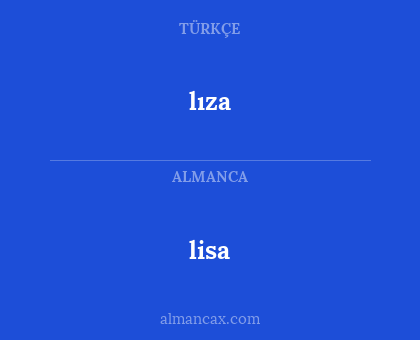 lıza - lisa