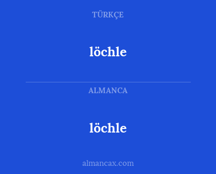 löchle - löchle