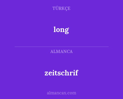 zeitschrif - long