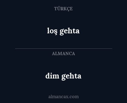 dim gehta - loş gehta