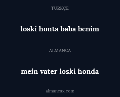 mein vater loski honda - loski honta baba benim