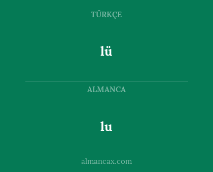 lu - lü