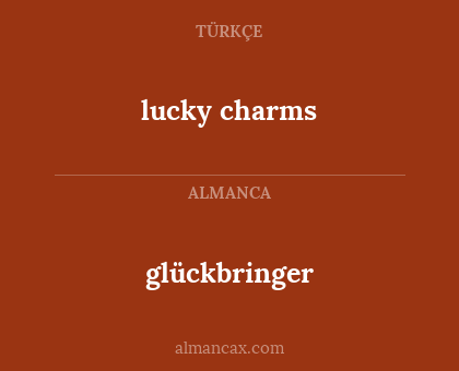 lucky charms - glückbringer