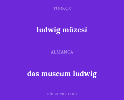das museum ludwig - ludwig müzesi