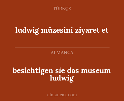 ludwig müzesini ziyaret et - besichtigen sie das museum ludwig