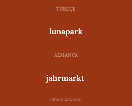 jahrmarkt - lunapark