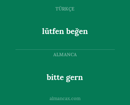 bitte gern - lütfen beğen