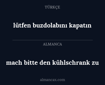 lütfen buzdolabını kapatın - mach bitte den kühlschrank zu