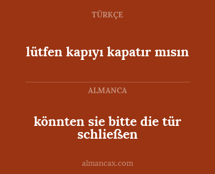 könnten sie bitte die tür schließen - lütfen kapıyı kapatır mısın