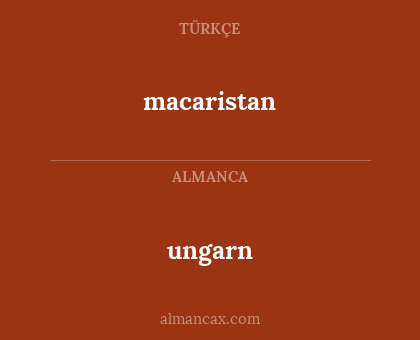 ungarn - macaristan