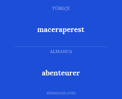 abenteurer - maceraperest