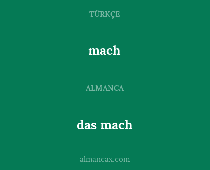 mach - das mach