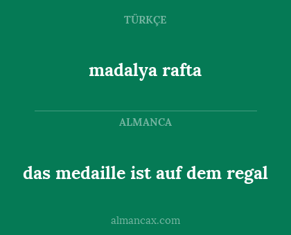 das medaille ist auf dem regal - madalya rafta