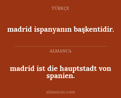 madrid ispanyanın başkentidir. - madrid ist die hauptstadt von spanien.