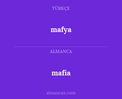 mafia - mafya