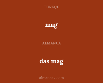 das mag - mag