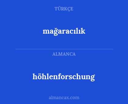 mağaracılık - höhlenforschung