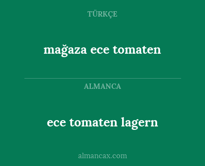 ece tomaten lagern - mağaza ece tomaten