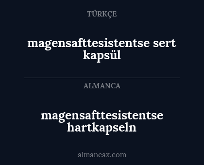 magensafttesistentse sert kapsül - magensafttesistentse hartkapseln