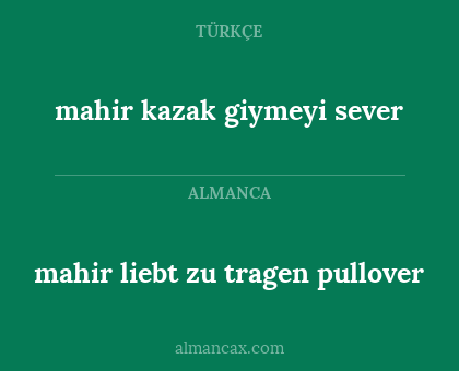 mahir kazak giymeyi sever - mahir liebt zu tragen pullover