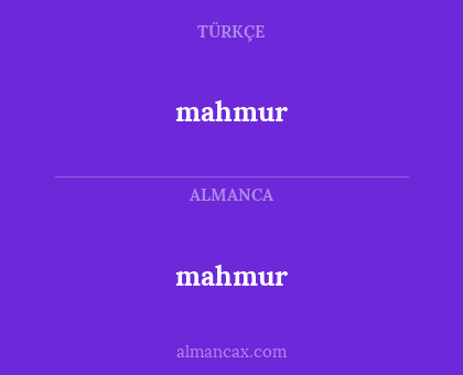 mahmur - mahmur