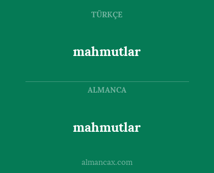 mahmutlar - mahmutlar