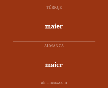 maier - maier