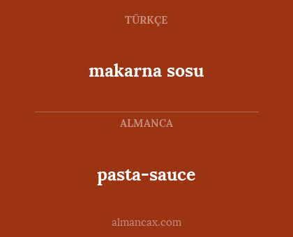 pasta-sauce - makarna sosu