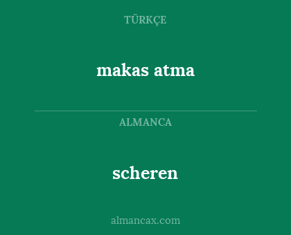 scheren - makas atma