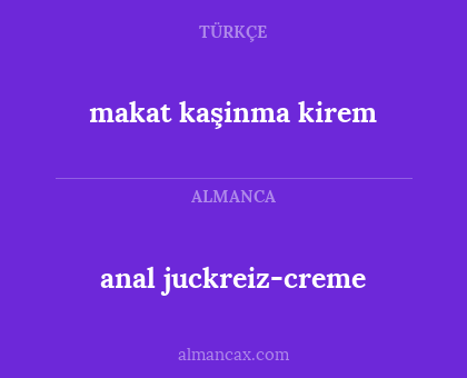 makat kaşinma kirem - anal juckreiz-creme