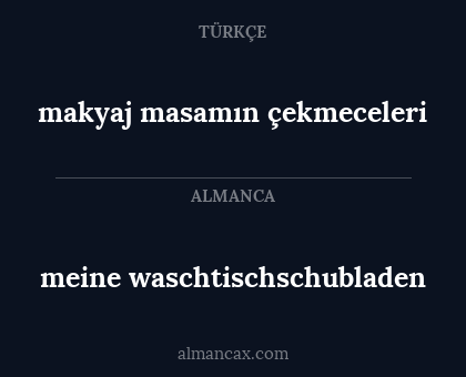 meine waschtischschubladen - makyaj masamın çekmeceleri