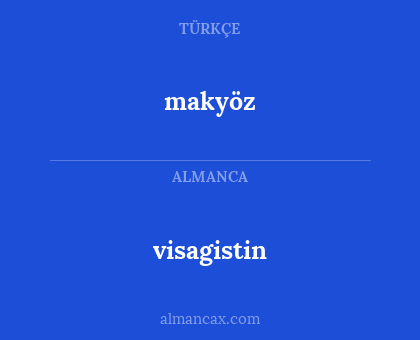visagistin - makyöz