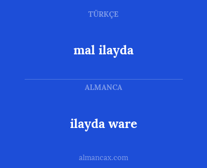 ilayda ware - mal ilayda