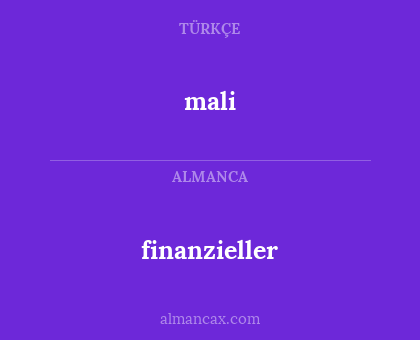 mali - finanzieller