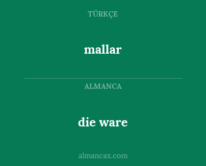 die ware - mallar