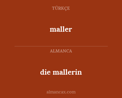 maller - die mallerin