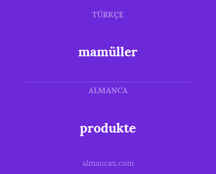 produkte - mamüller