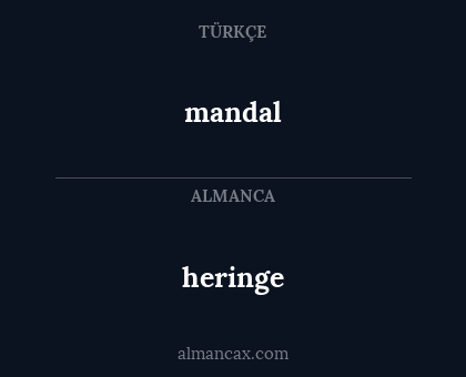 heringe - mandal